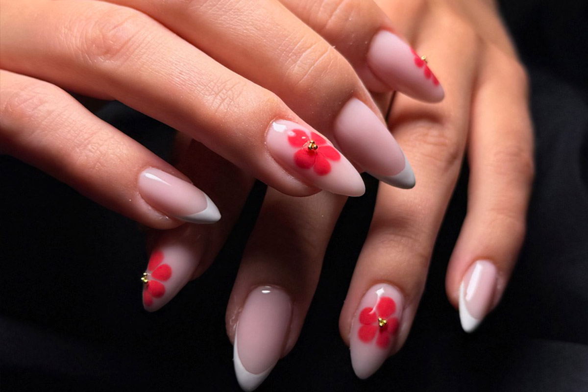 Blumen Nailart in Rosa by Céline in Ingolstadt